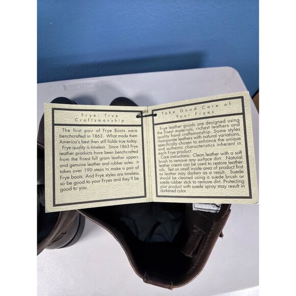 New FRYE Veronica Slouch Short Boots 10 Brown Leather HTF Vintage $428 - Picture 15 of 16